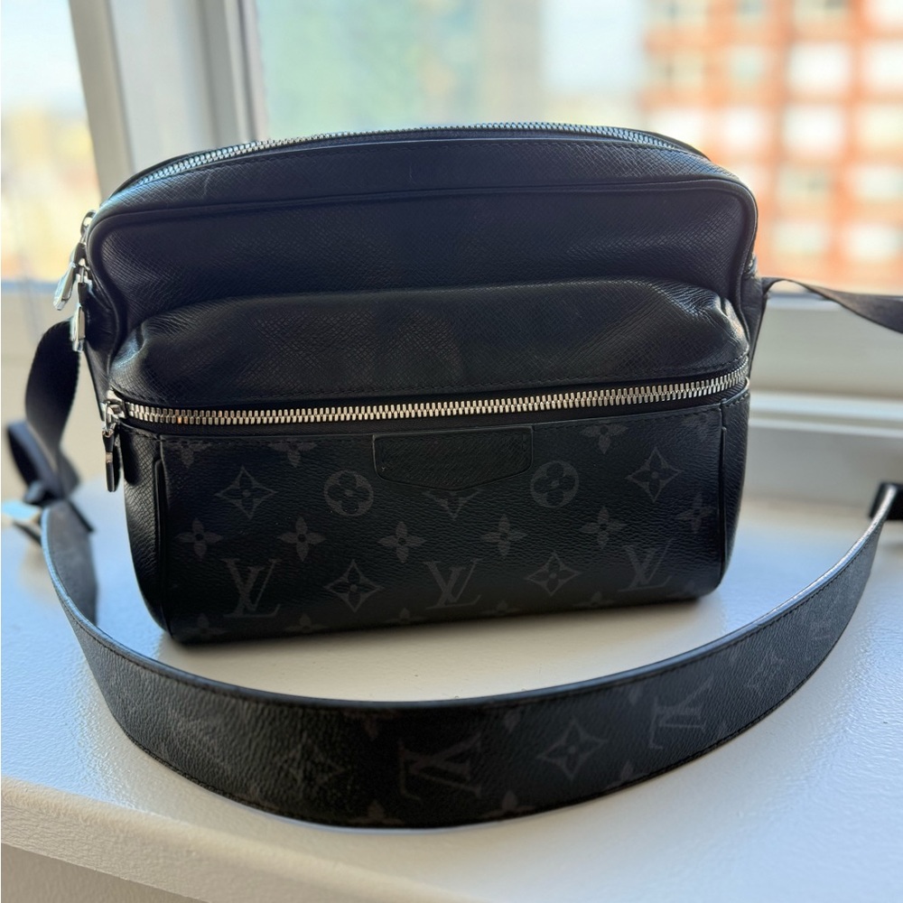 Authentic Louis Vuitton Monogram Eclipse Messenge… - image 1